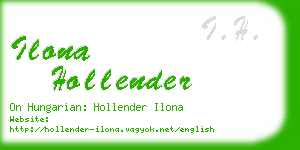 ilona hollender business card